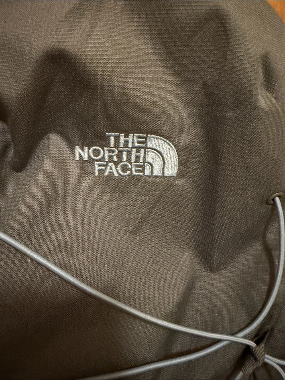 The North Face Jester Backpack - Charcoal Gray with Light Gray Bungee